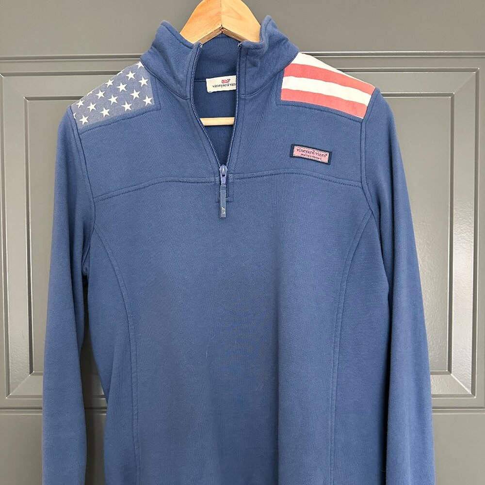 Quarter Zip | Vineyard Vines | XS | Red, White + Blue